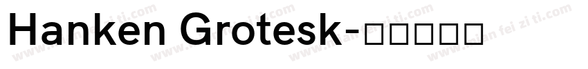 Hanken Grotesk字体转换